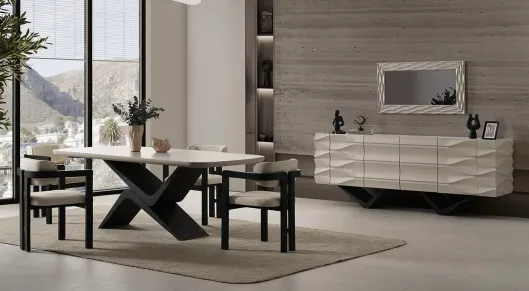 Dolunay Metal Ayaklı Yemek Odası Takımı